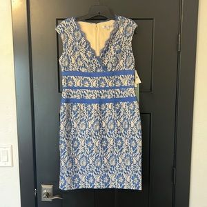 New With Tags Simply Liliana Women’s Blue Lace Dress Size 10